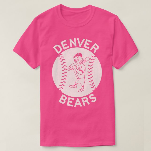 Defunkt 70-talets Denver Bears Baseball Team T Shirt (Design framsida)