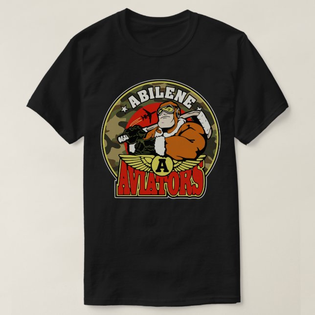 Defunkt Abilene Aviators Hockey Team T Shirt (Design framsida)