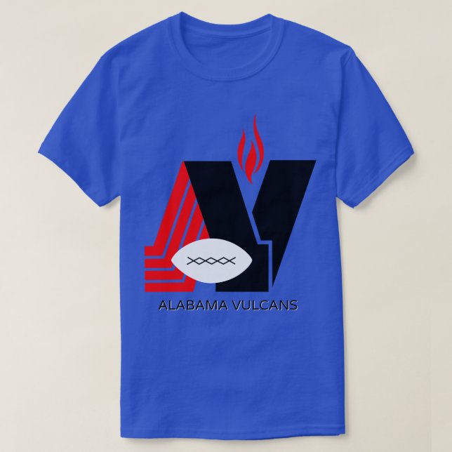 Defunkt Alabama Vulcans AFA 1979 T Shirt (Design framsida)