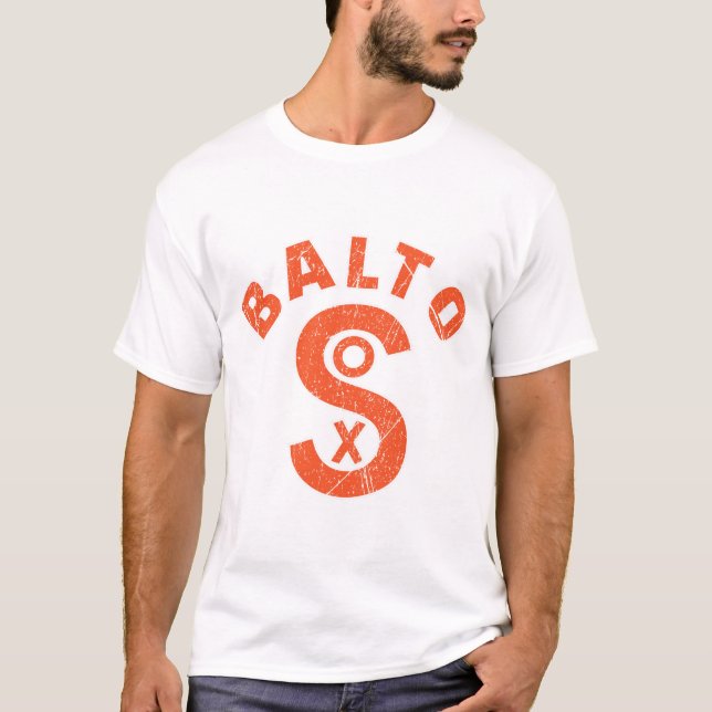 Defunkt Baltimore Black Sox Negro League Baseball T Shirt (Framsida)