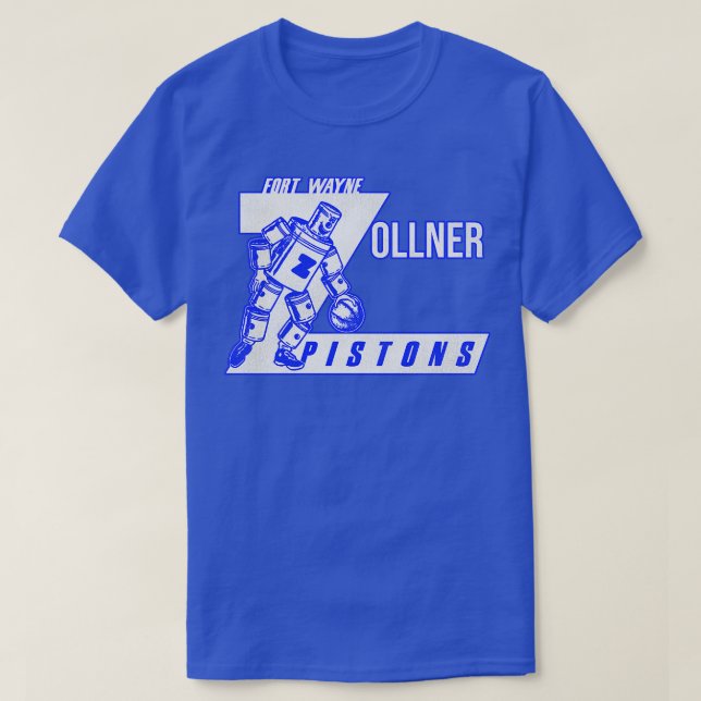 Defunkt Fort Wayne Zollner Pistons Basketball Team T Shirt (Design framsida)