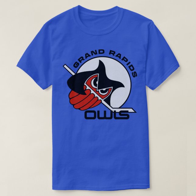 Defunkt Grand Rapids Uggla IHL Hockey T Shirt (Design framsida)