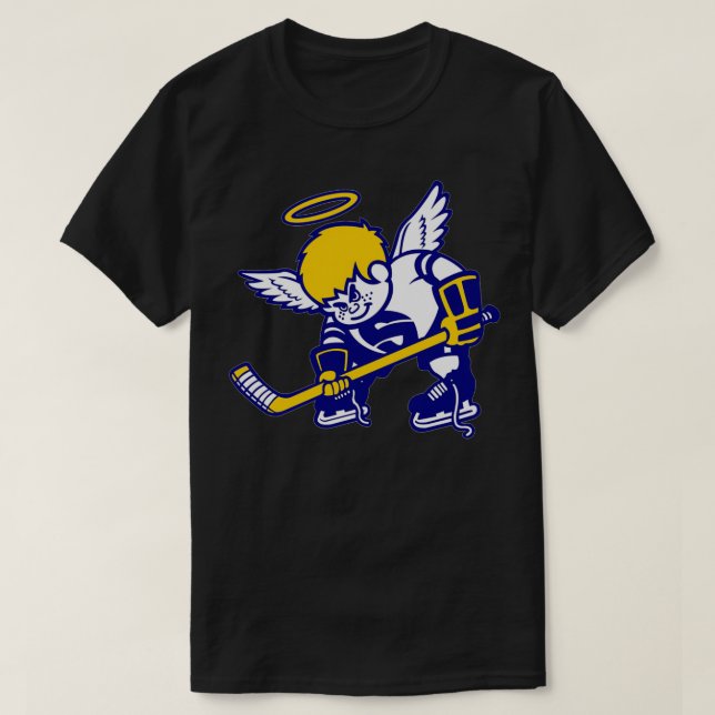 Defunkt hockeylag Minnesota Fighting Saints vint T Shirt (Design framsida)