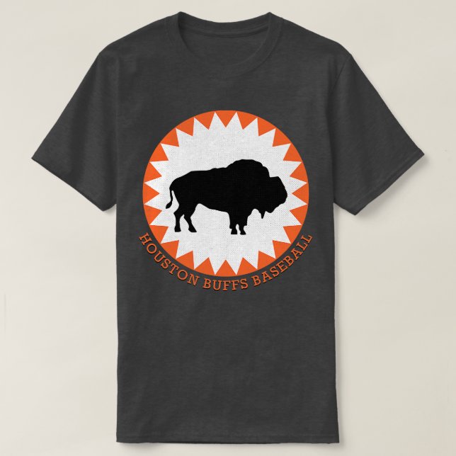 Defunkt Houston Buffs Buffalos Minor League Baseba T Shirt (Design framsida)
