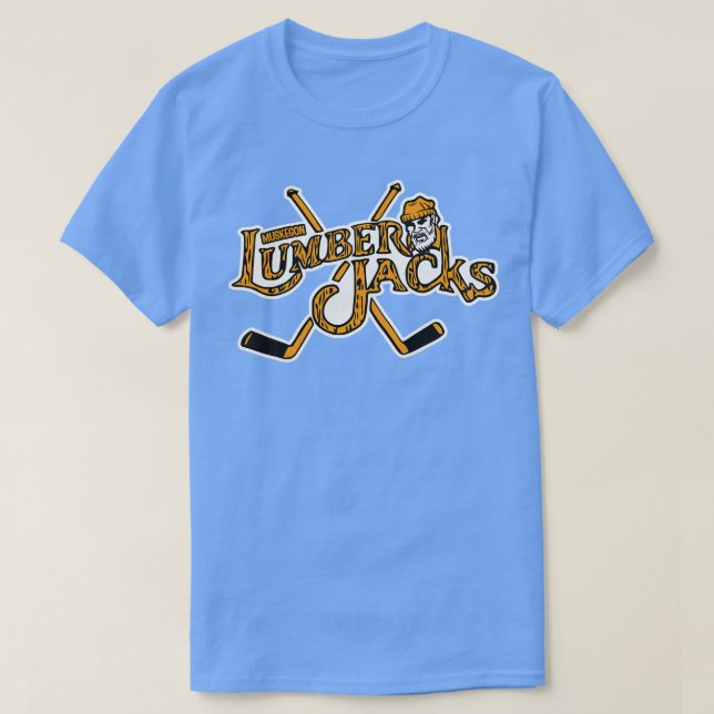 Defunkt Muskegon Lumberjacks Hockey Team T Shirt (Design framsida)