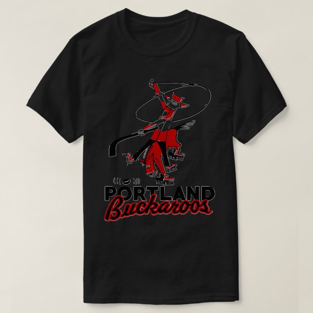 Defunkt Portland Buckaroos Hockey T Shirt (Design framsida)