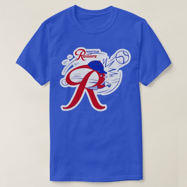 Defunkt Seattle Rainiers Baseball Mascot T Shirt (Design framsida)