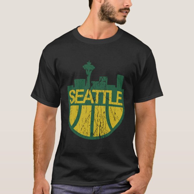 Defunkt Seattle Supersonic Skyline T Shirt (Framsida)