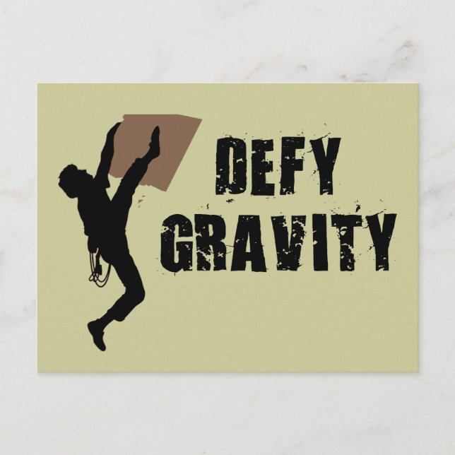Defy Gravity Vykort (Framsida)