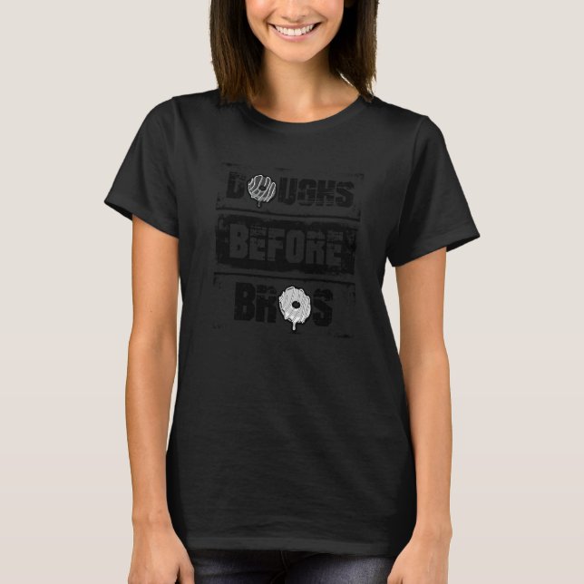 Deg före bröder Kvinnors Munk Strössel Munk  T Shirt (Framsida)