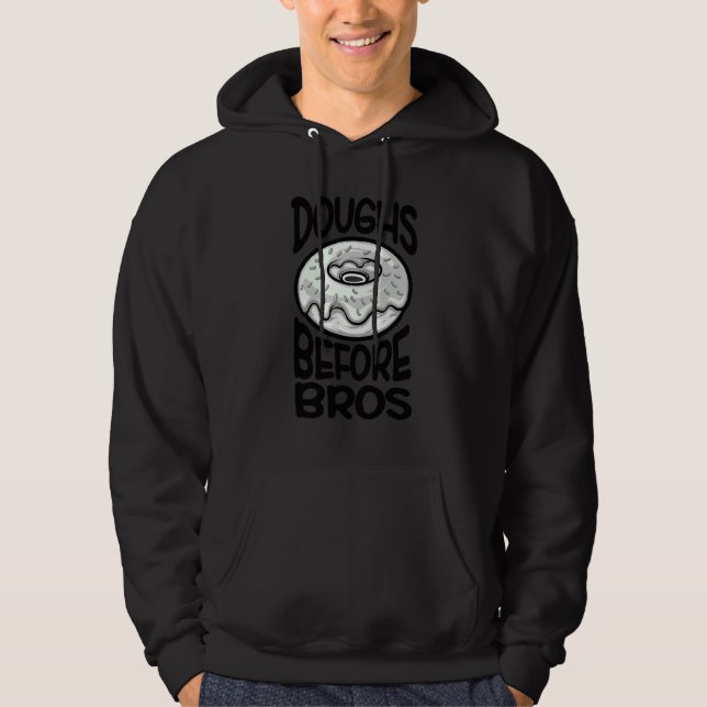 Deg innan bröder  Munk  För kvinnor Flickor 4 Hoodie (Framsida)