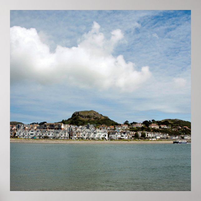 Deganwy North Wales Postcard Cushion Poster (Framsidan)