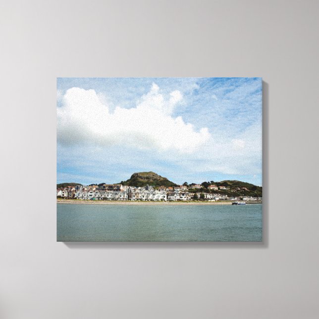 Deganwy North Wales Postcard Poster Faux Canvas Pr (Framsida)