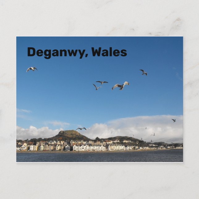 Deganwy, Wales Vykort (Framsida)