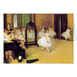 Degas balettdansörer hälsningskort