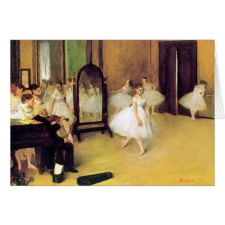 Degas balettdansörer hälsningskort