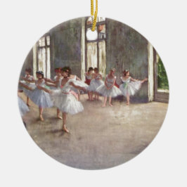 Degas balettdansörer julgransprydnad keramik