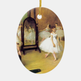 Degas balettdansörer julgransprydnad keramik