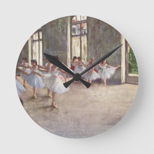Degas balettdansörer rund klocka (Framsida)