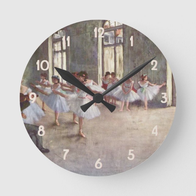 Degas balettrepetition rund klocka (Framsida)