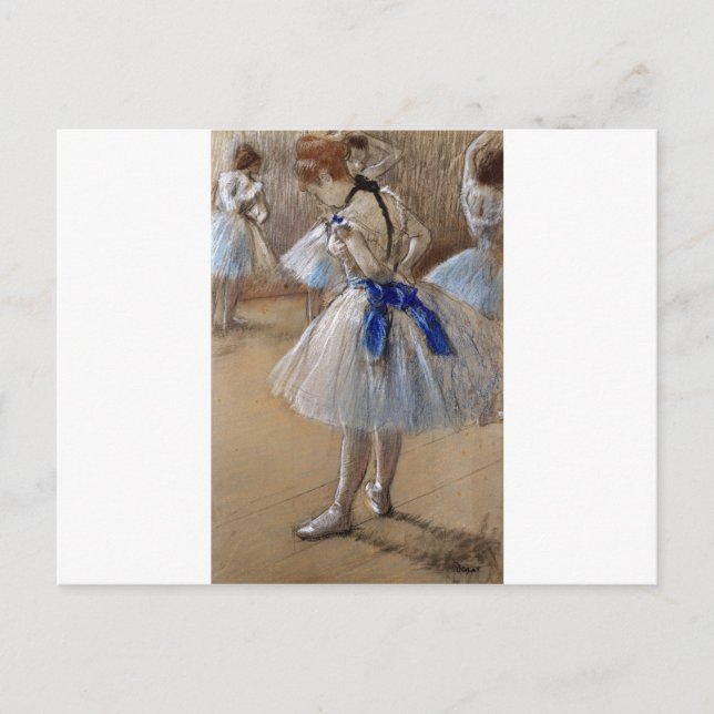 degas ballerina art vykort (Framsida)