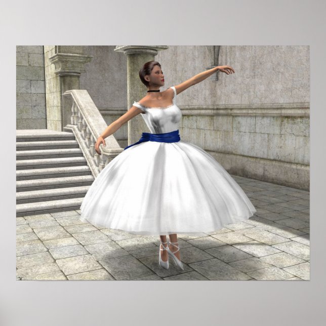 Degas Ballerina Skriv ut Poster (Framsidan)