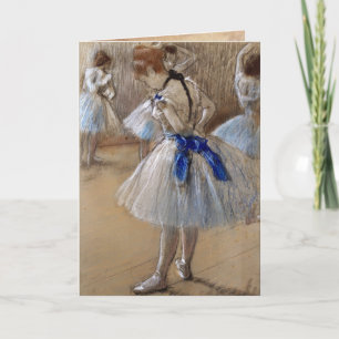 Degas Ballet Ballerina Vintage Card Kort