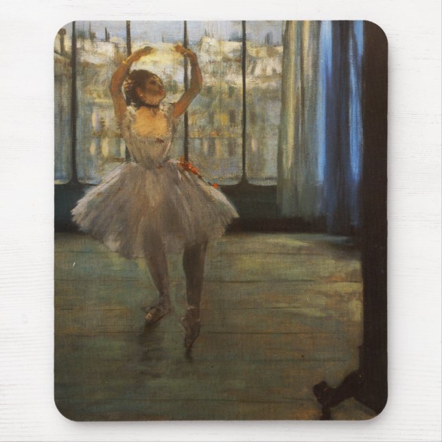 Degas Ballet Dancer Posing Mousepad Musmatta (Framsidan)