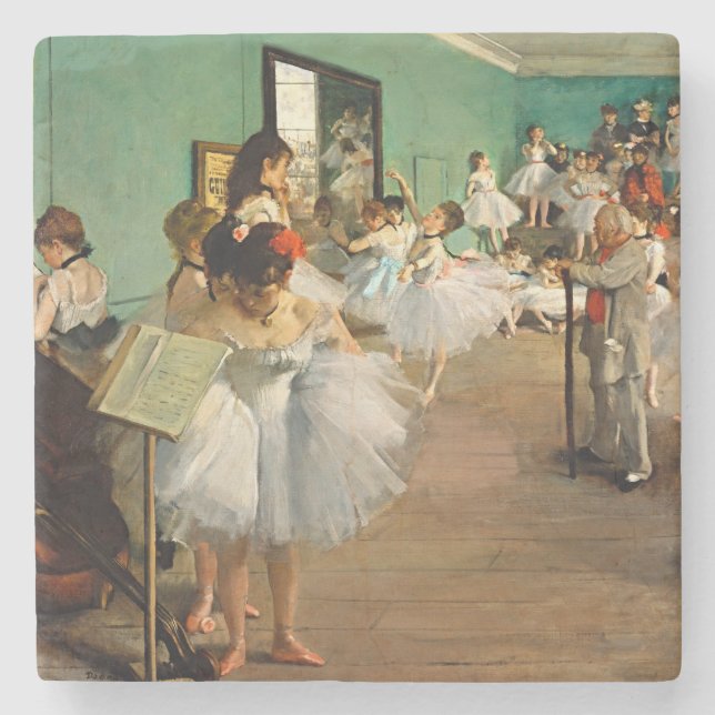 Degas Ballet Elegance Marble Coaster Stenunderlägg (Framsidan)