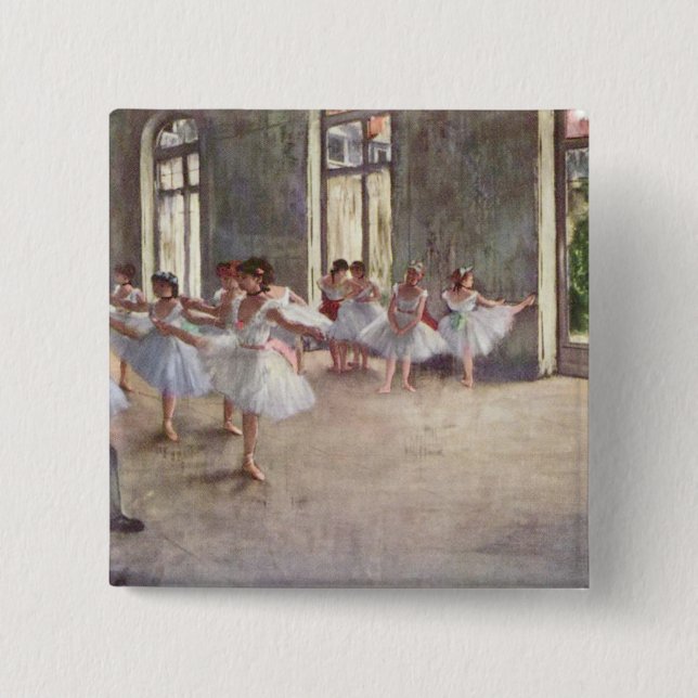 Degas Ballet Rehearsal Knapp (Framsida)