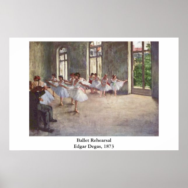Degas Ballet Rehearsal Poster (Framsidan)
