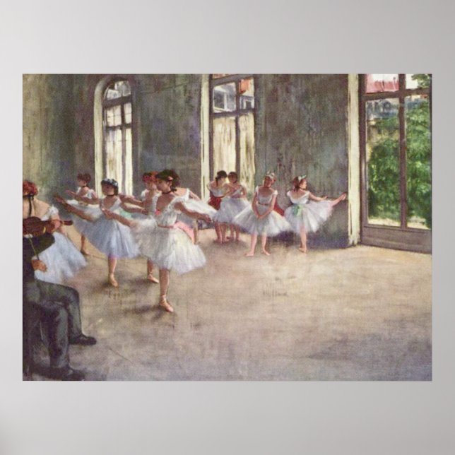 Degas Ballet Rehearsal Poster (Framsidan)