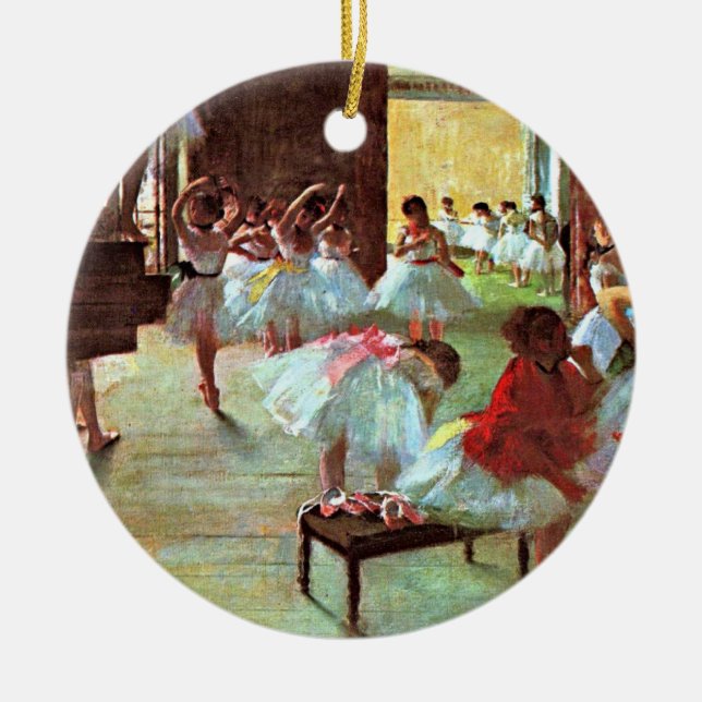Degas - Ballet School Julgransprydnad Keramik (Framsidan)
