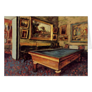 Degas - Billiard-rummet Hälsningskort