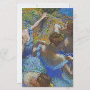 Degas Blå Dansare Pastell Finkonst Mästerverk