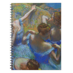 Degas Blå Dansare Pastell Finkonst Mästerverk Anteckningsbok