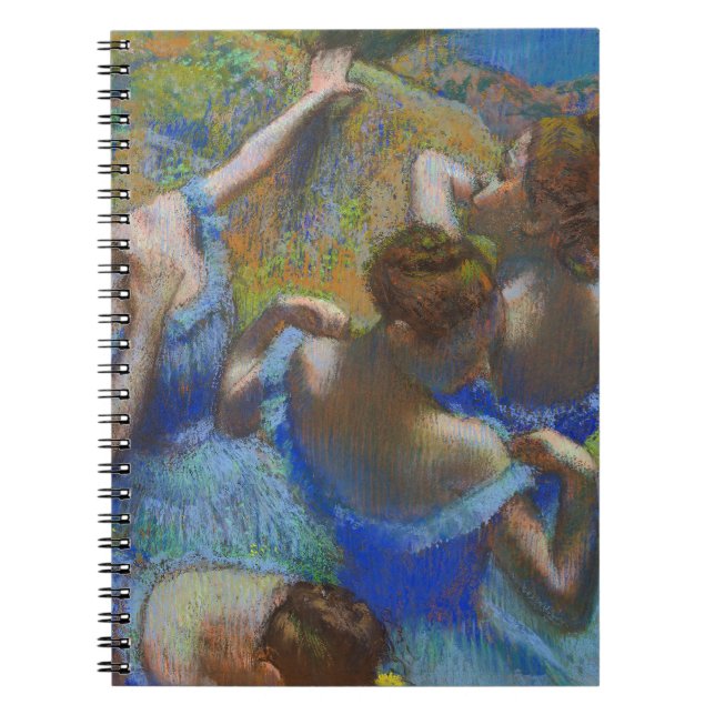 Degas Blå Dansare Pastell Finkonst Mästerverk Anteckningsbok (Framsidan)