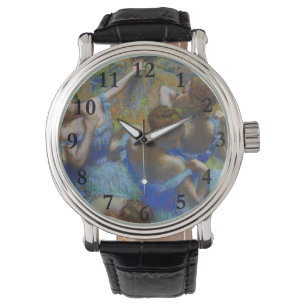 Degas Blå Dansare Pastell Finkonst Mästerverk Armbandsur