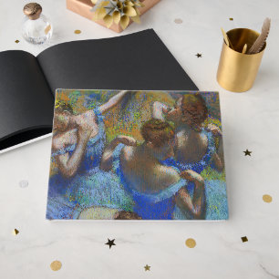 Degas Blå Dansare Pastell Finkonst Mästerverk Gästböcker