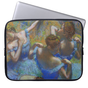 Degas Blå Dansare Pastell Finkonst Mästerverk Laptop Fodral