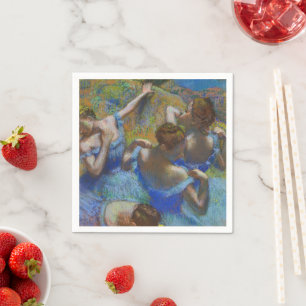 Degas Blå Dansare Pastell Finkonst Mästerverk Pappersservett