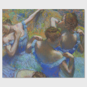 Degas Blå Dansare Pastell Finkonst Mästerverk Presentpapper