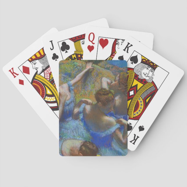 Degas Blå Dansare Pastell Konst Mästerverk Casinokort (Baksidan)