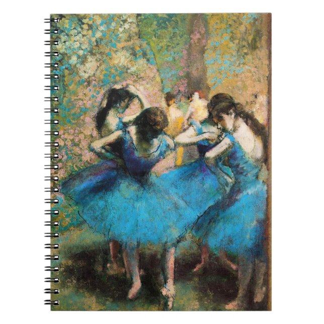 Degas blåttdansare anteckningsbok med spiral (Framsidan)