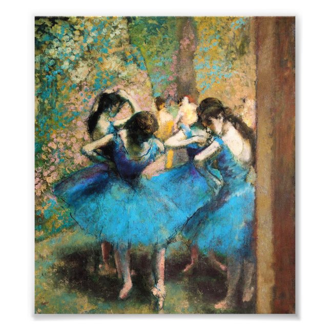 Degas Blue Dancers Fototryck (Framsidan)