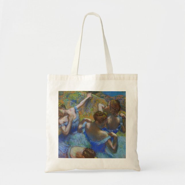 Degas Blue Dancers Pastel Fine Art Masterpiece Tygkasse (Framsidan)