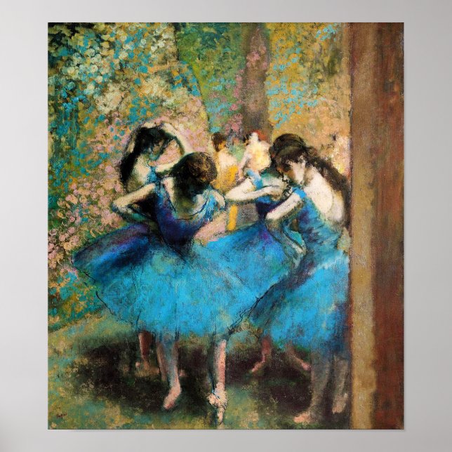 Degas Blue Dancers Poster (Framsidan)