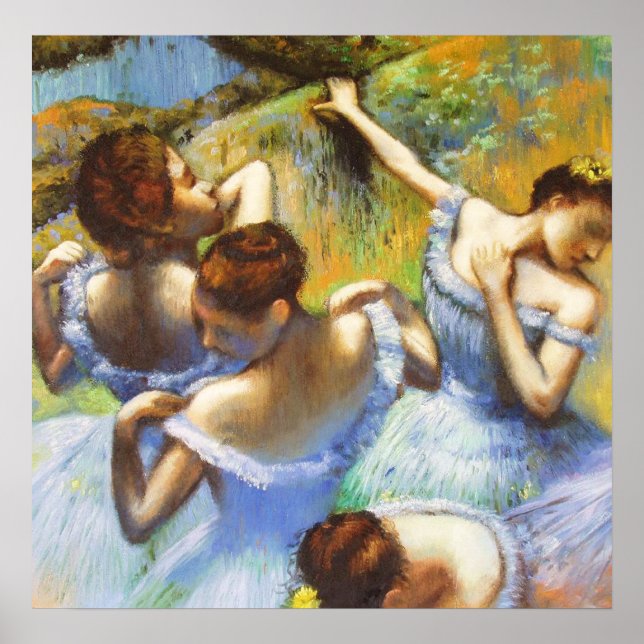 Degas Blue Dancers Poster (Framsidan)