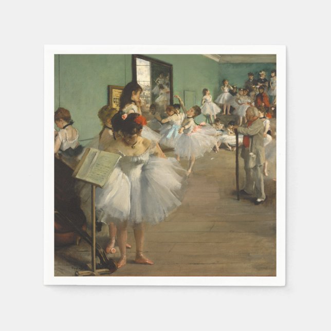 Degas Dance Class Ballet Dancers Ballerina Art Pappersservett (Framsidan)