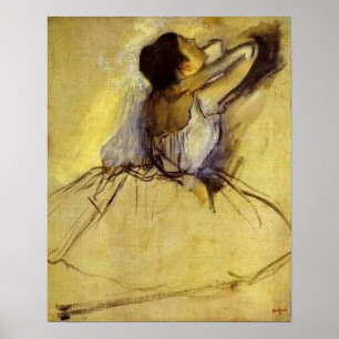 Degas Dancer i Gult Fine Art Print Poster